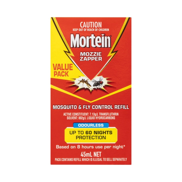 Mortein Peaceful nights Mosquito & Fly Plug Refill Pack 45mL