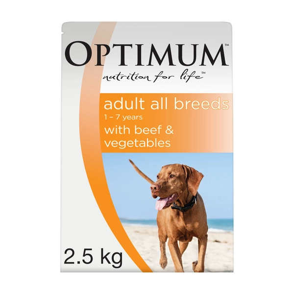 Optimum Grain Free With Beef & Vegetables Dry Dog Food 2.5kg