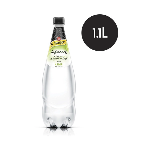 Schweppes Infused Lime Mineral Water 1.1L