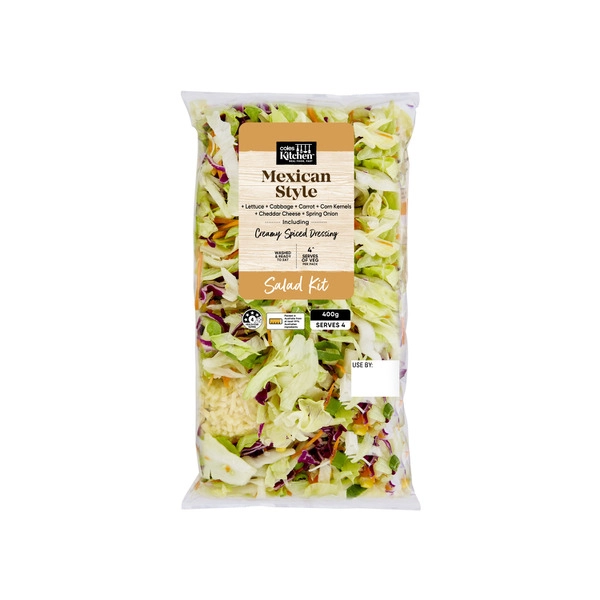 Coles Kitchen Mexican Style Salad Kit 400g