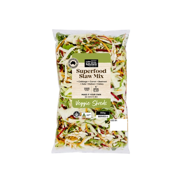 Coles Kitchen Superfood Slaw Mix 350g