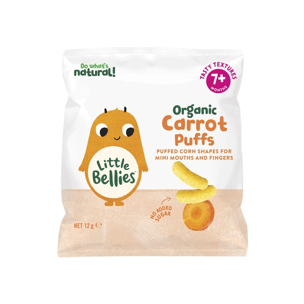 Little Bellies Baby Puffs Carrot 12g