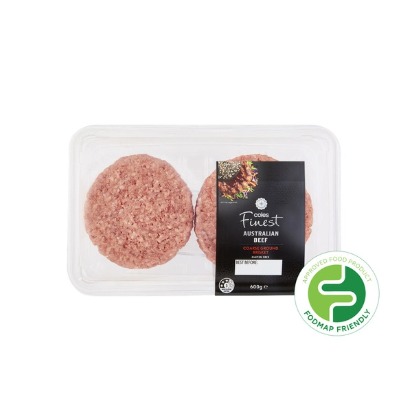 Coles Finest Beef Brisket Burgers 600g