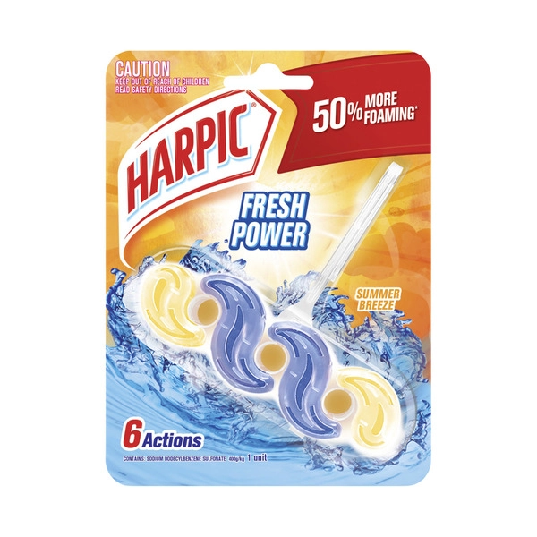 Harpic Fresh Power Summer Breeze Toilet Cleaner Block 39g