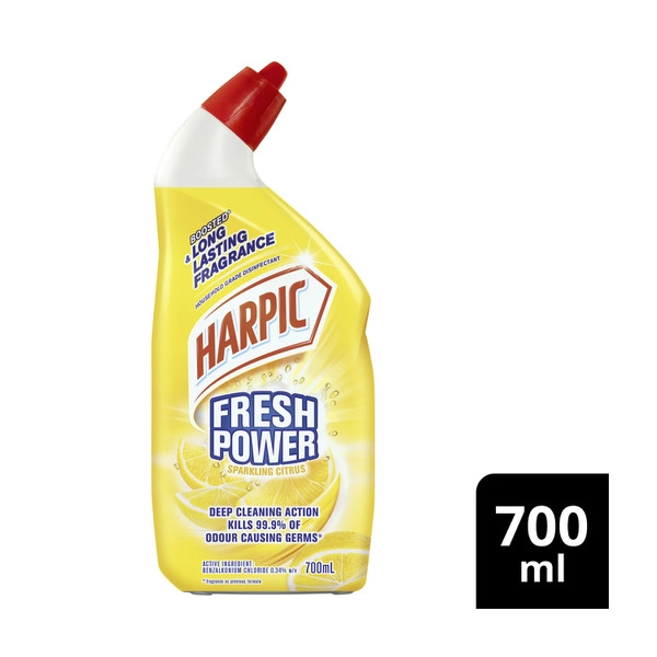 Harpic Fresh Power HARPIC FRESH POWER SPARKLING CITRUS TOILET CLENER 700 ML 