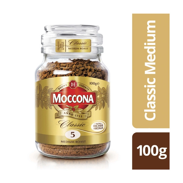 Moccona Instant Med Roast MOCCONA INSTANT MED ROAST COFFEE CLASSIC F/D 