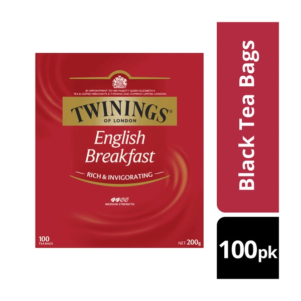 Twinings English Breakfast Tea Bags 100 pack 200g