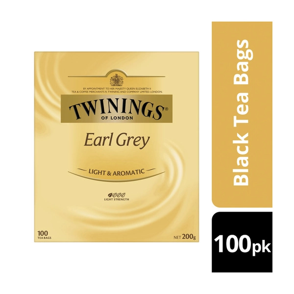 Twinings Earl Grey Tea Bags 100 pack 200g