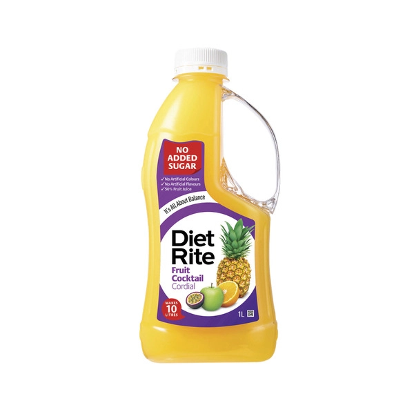 Diet Rite DIET RITE CORDIAL:FRUIT COCKTAIL:.:1 LITRE. 