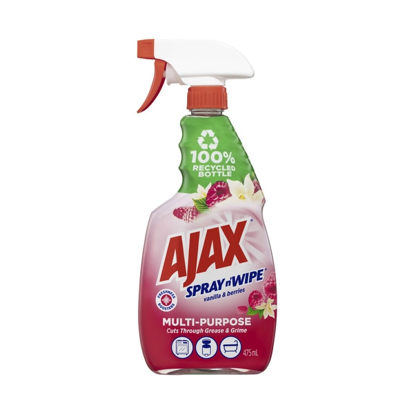 Ajax Spray N Wipe Divine Blends Vanilla & Berries 475mL