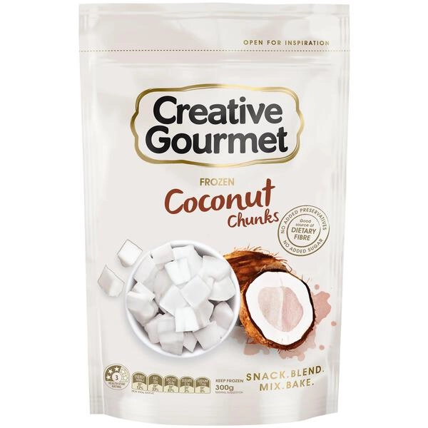 Creative Gourmet Frozen Coconut Chunks 300g