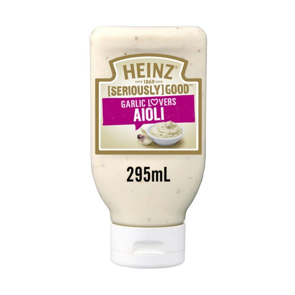 Heinz Seriously Good Garlic Lovers Aioli Mayonniase 295mL