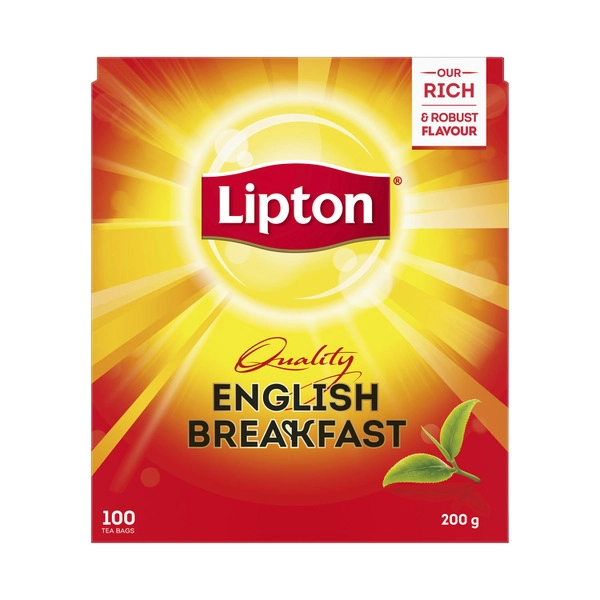 Lipton English Breakfast Black Tea Bags 100 pack