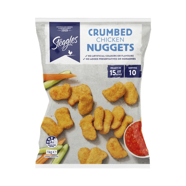 Steggles Frozen Crumbed Chicken Nuggets 1kg