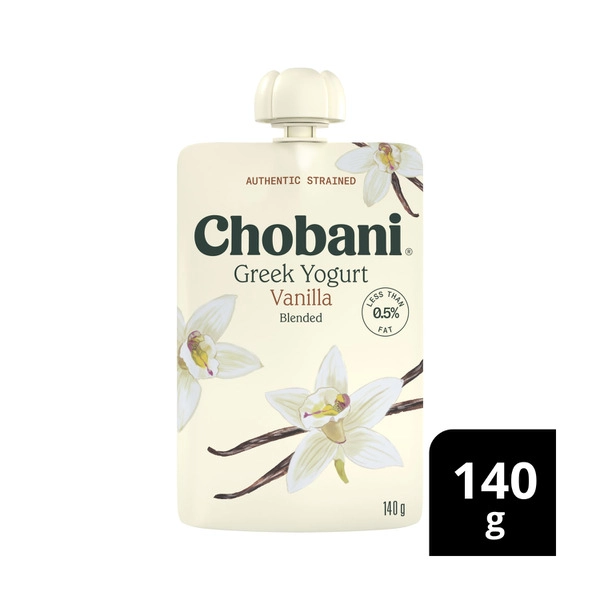 Chobani Greek Yogurt Pouch Vanilla 140g