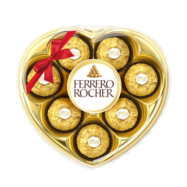 Ferrero Rocher Heart Chocolate Gift Box 8 Pieces 100g