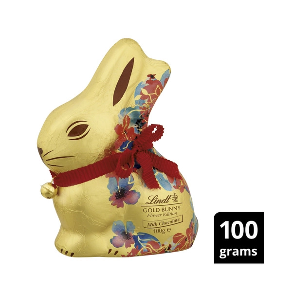 Lindt Easter Flower Gold Bunny Milk Chocolate 100g