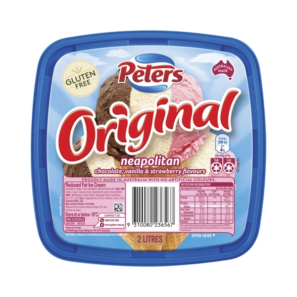 Peters Original Neapolitan Ice Cream 2L