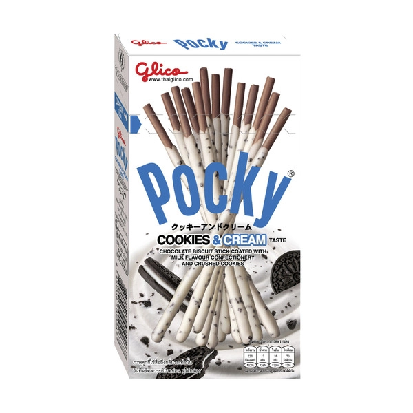 Glico Pocky Cookies & Cream Biscuit Sticks 40g