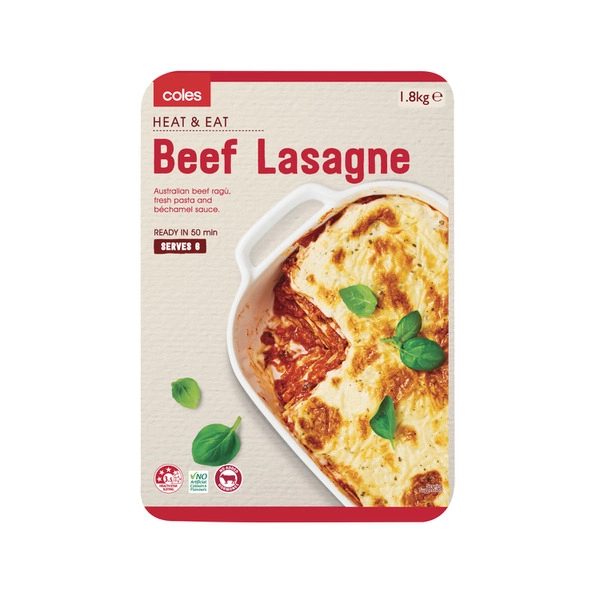 Coles Beef Lasagne 1.8kg