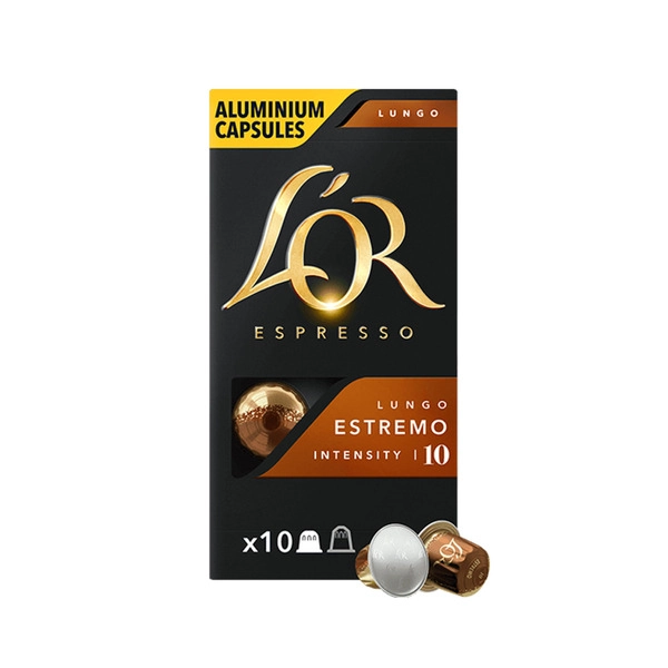 L'OR Espresso Lungo Estremo Intensity 10 Coffee Capsules 52g 10 pack