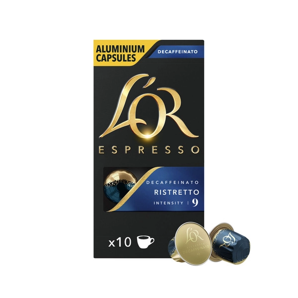 L'OR Espresso Decaffeinato Ristretto Intensity 9 Coffee Capsules 52g 10 pack