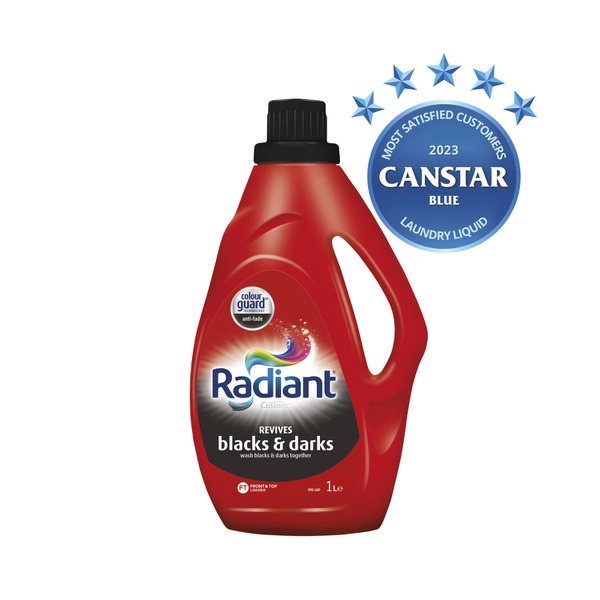 Radiant Blacks & Darks Laundry Liquid Black Wash Detergent 1L