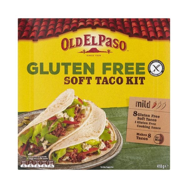 Old El Paso Gluten Free OLD EL PASO GLUTEN FREE SOFT TACO KIT MEXICAN STYLE 418G 