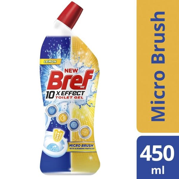 Bref Lemon Toilet Gel Micro Brush 450mL