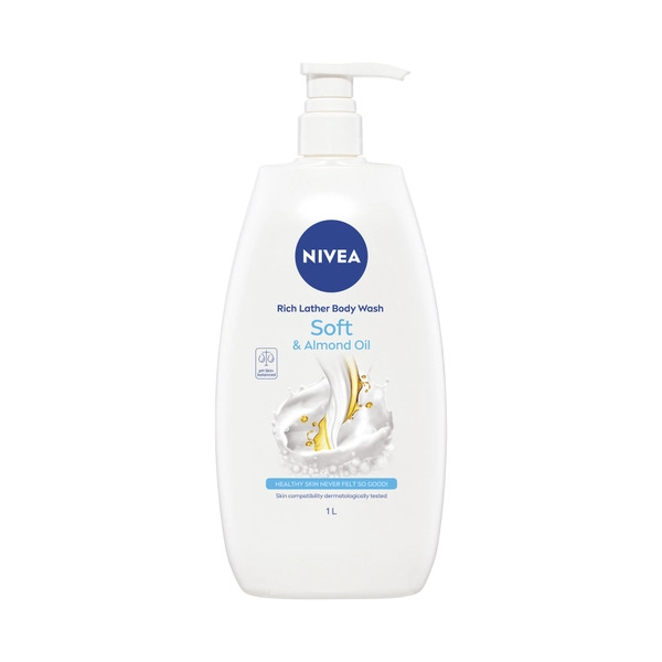 Nivea Rich Moisture Soft Shower Gel & Body Wash 1L