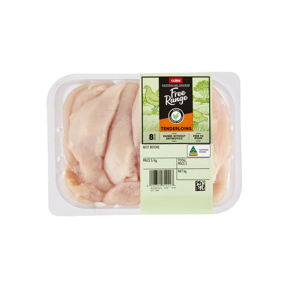 Coles RSPCA Approved Free Range Chicken Tenderloins approx. 600g