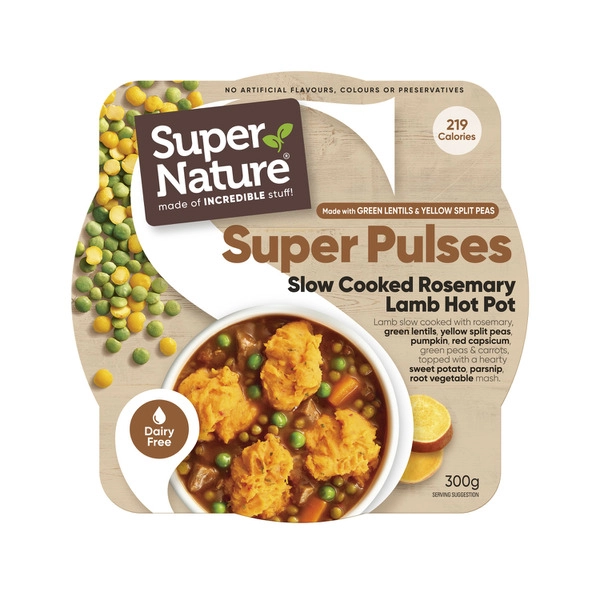 Super Nature Frozen Super Pulses Slow Cooked Rosemary Lamb Hot Pot 300g