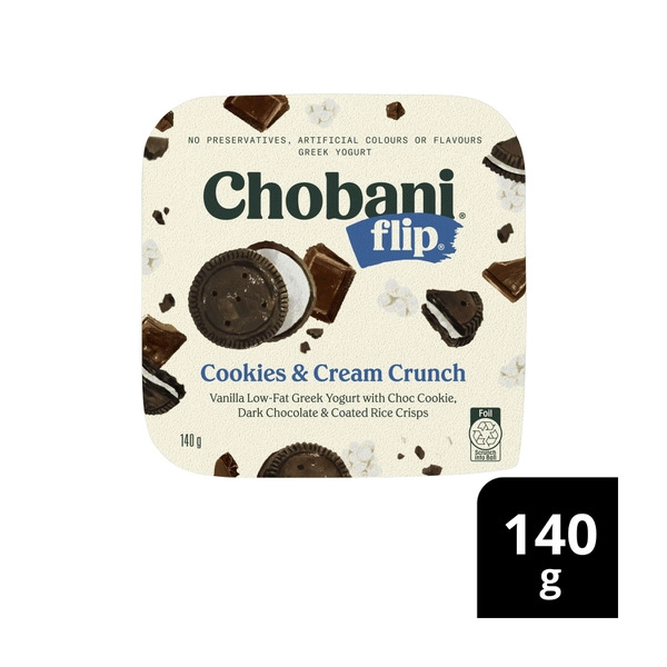 Chobani Flip Cookies & Cream Crunch Yoghurt 140g