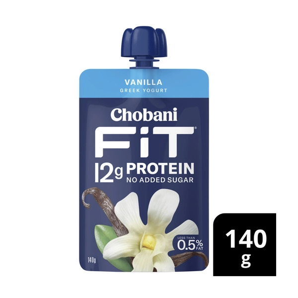 Chobani Fit High Protein Yogurt Pouch Vanilla 140g