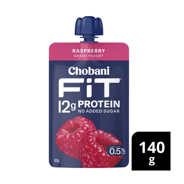 Chobani Fit High Protein Yogurt Pouch Raspberry 140g