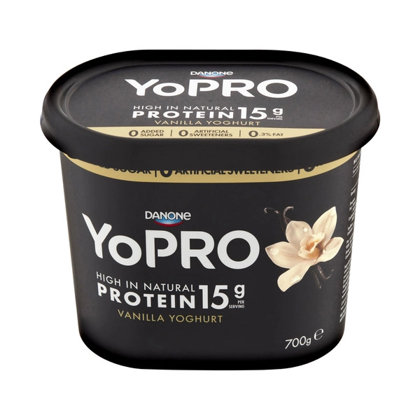 Danone Yopro Vanilla Yoghurt 700g