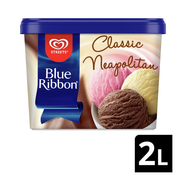 Streets Blue Ribbon Neapolitan Ice Cream Tub 2L