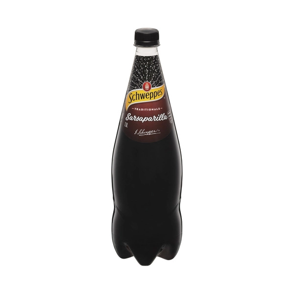 Schweppes Traditional Sarsaparilla Soft Drink Bottle Root Beer 1.1L