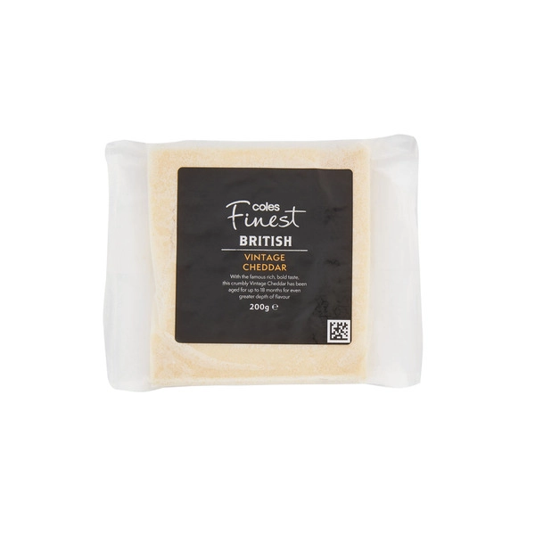 Coles Finest Vintage British Cheddar 200g