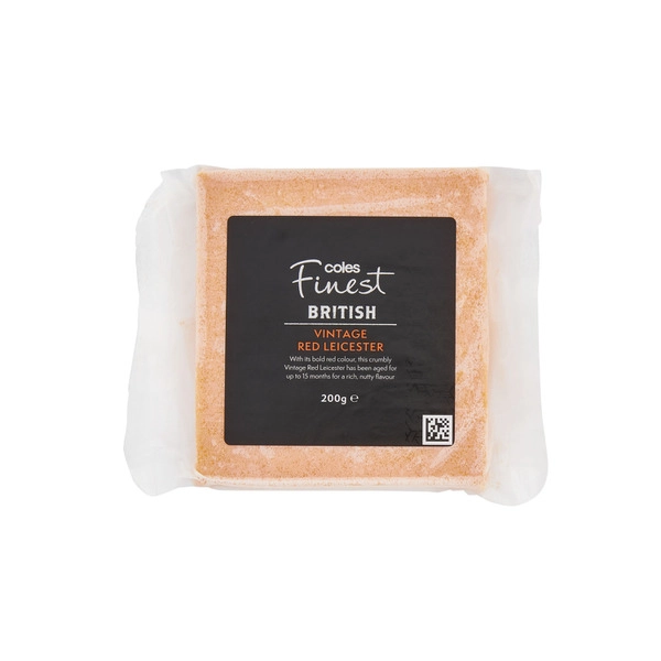 Coles Finest Aged Red Leicester 200g