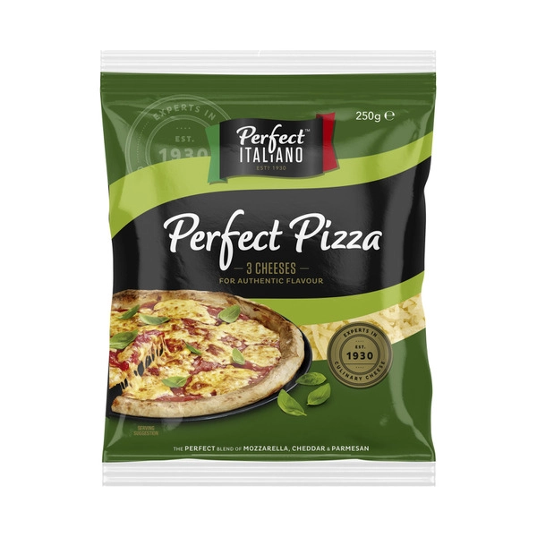 Perfect Italiano Grated Cheese Perfect Pizza 250g