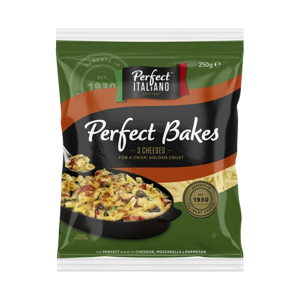 Perfect Italiano Grated Cheese Perfect Bakes 250g