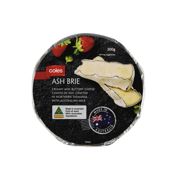 Coles Ash Brie 200g