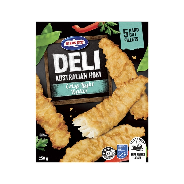 Birds Eye Deli Hoki Crisp Light Batter 250g