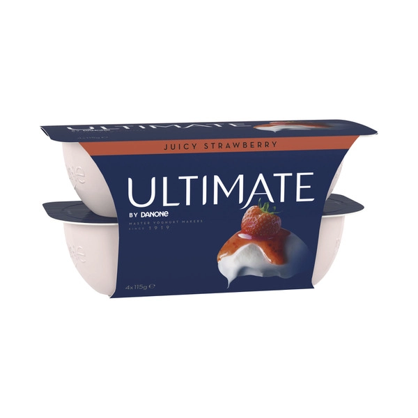 Danone The Ultimate Succulent Strawberry Yoghurt 4x115g 4 pack