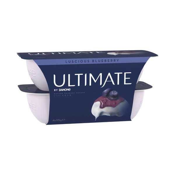 Danone The Ultimate Blueberry Yoghurt 4x115g 4 pack