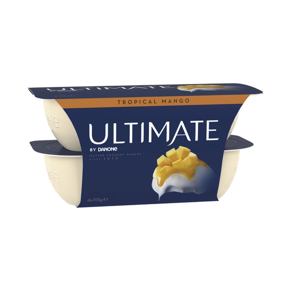 Danone The Ultimate Tropical Mango Yoghurt 4x115g 4 pack