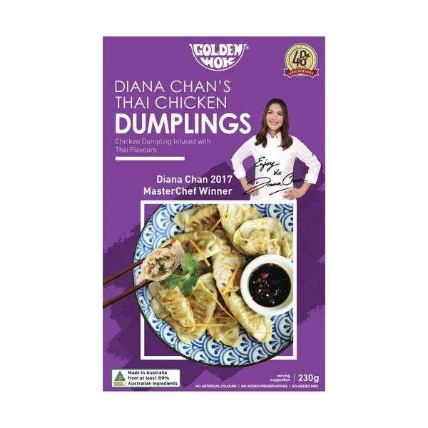 Golden Wok Frozen Diana Chan's Thai Chicken Dumplings 230g