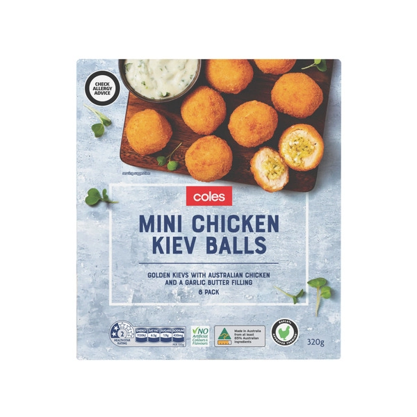 Coles Mini Chicken Kyiv Balls 320g