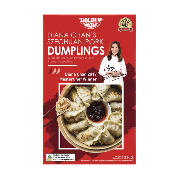 Golden Wok GOLDEN WOK SZECHUAN PEPPERED PORK DUMPLING 230G 